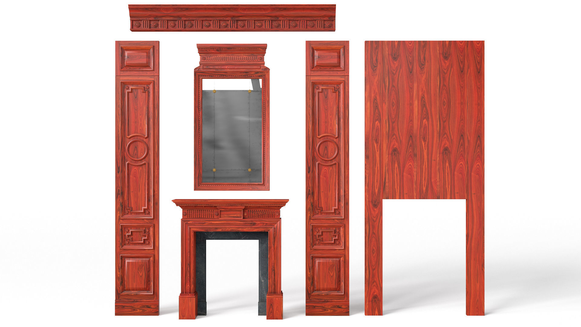 Fireplace 01 04 3D model_12
