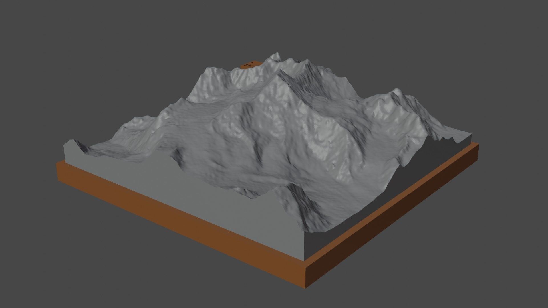 Chogolisa I mountain 3D print model_4