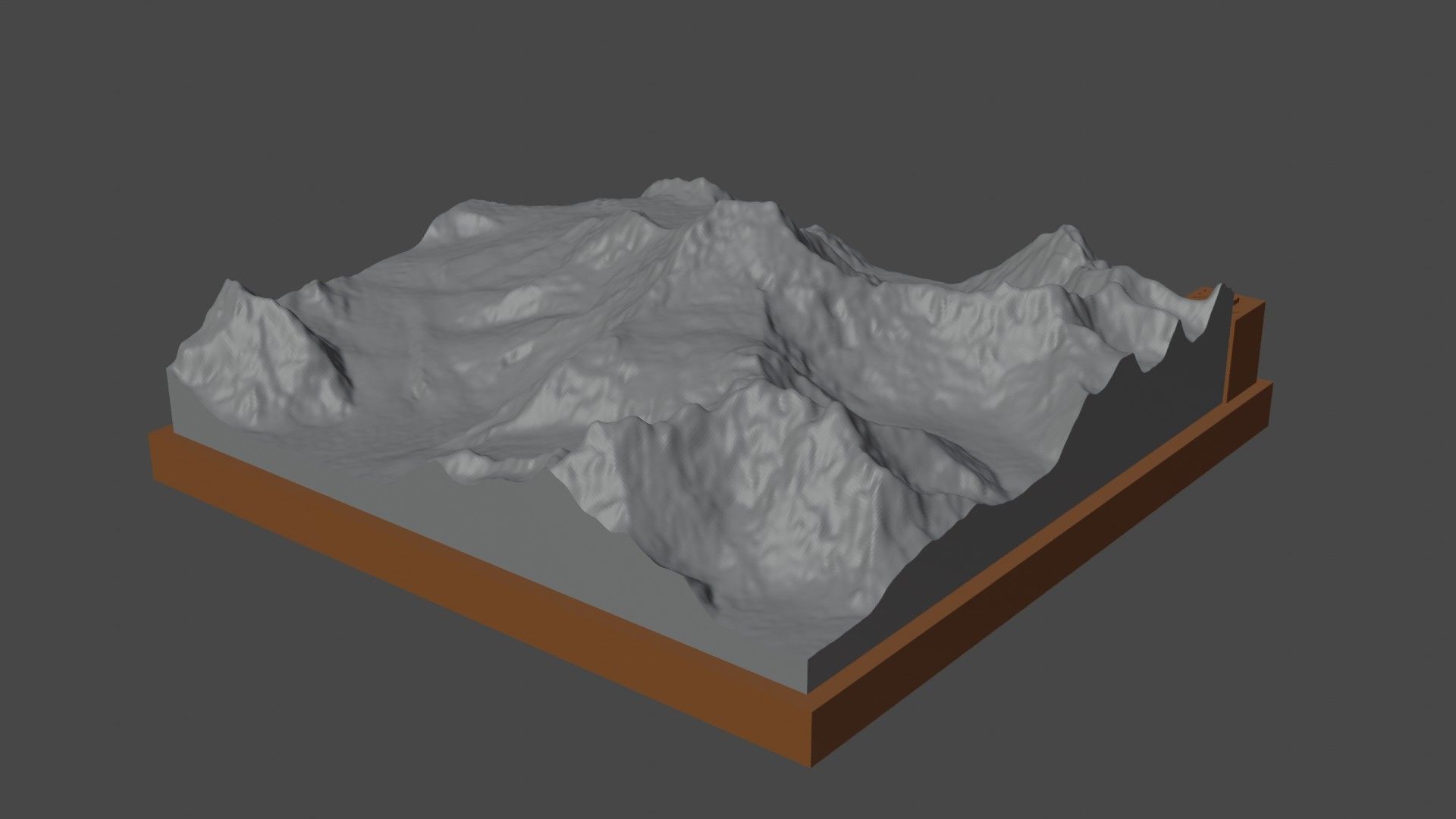 Chogolisa I mountain 3D print model_7