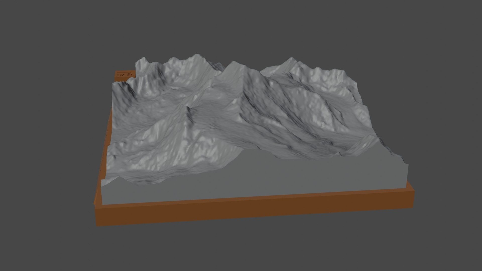 Chogolisa I mountain 3D print model_1