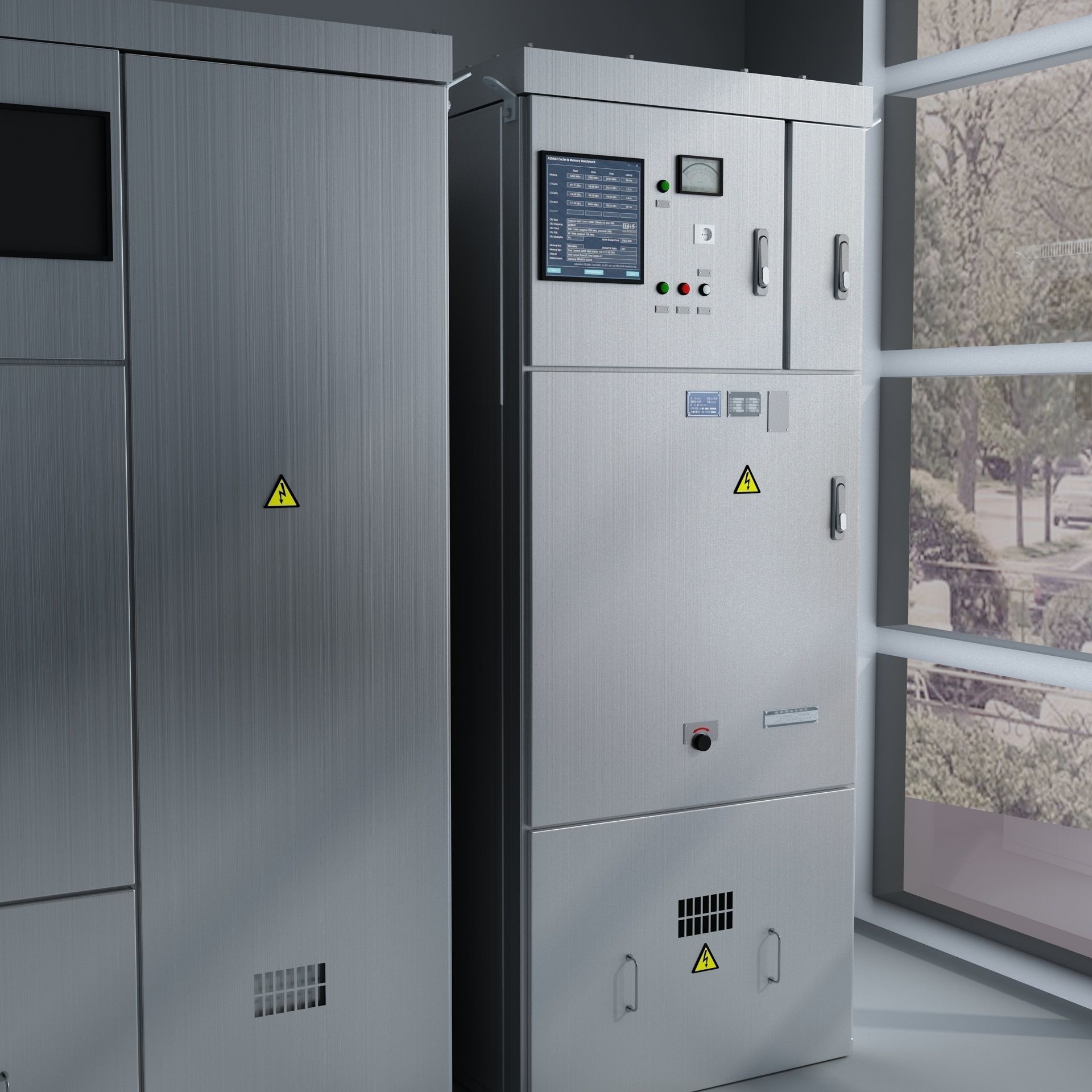 Distribution Box ammeter transformer 3D model_4