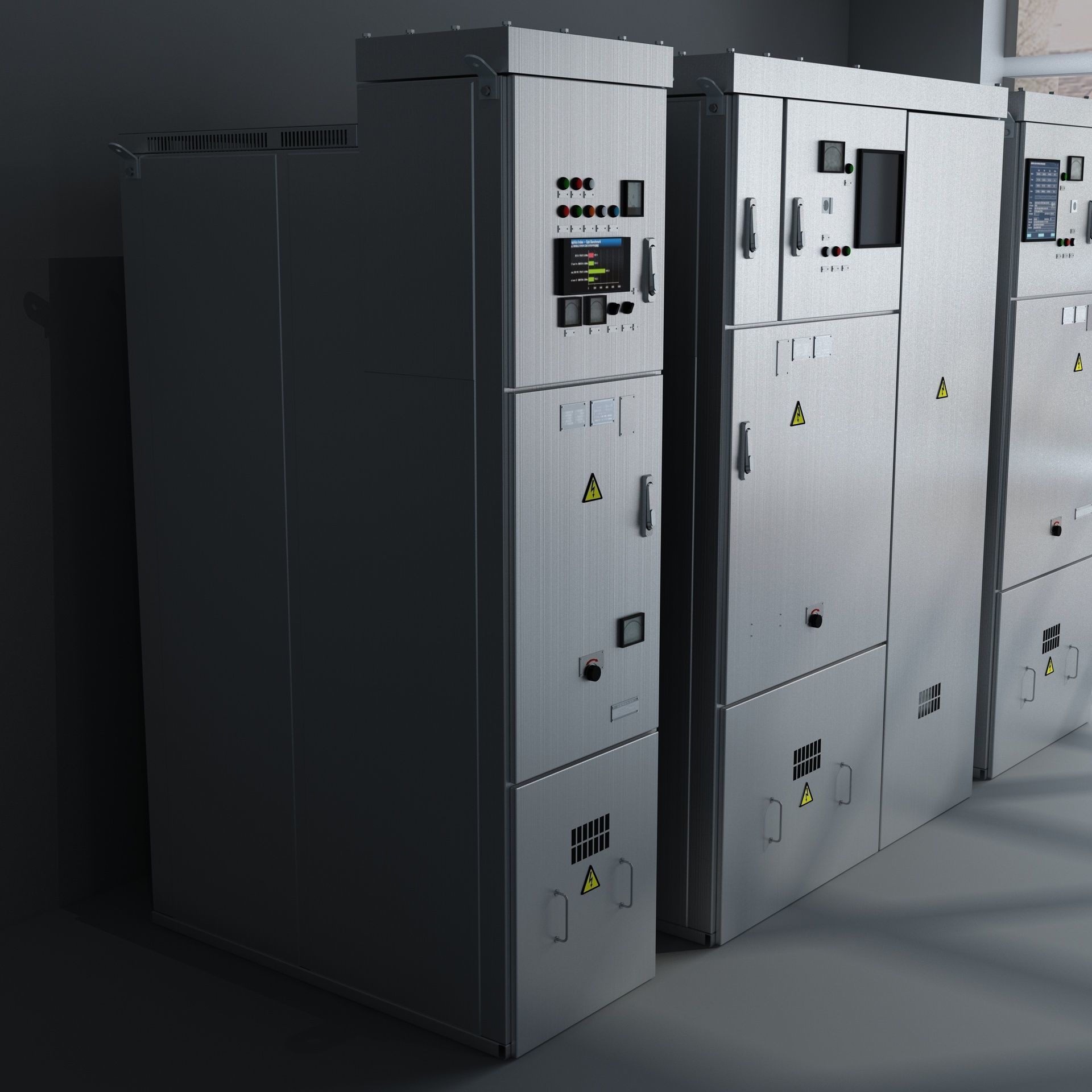 Distribution Box ammeter transformer 3D model_2