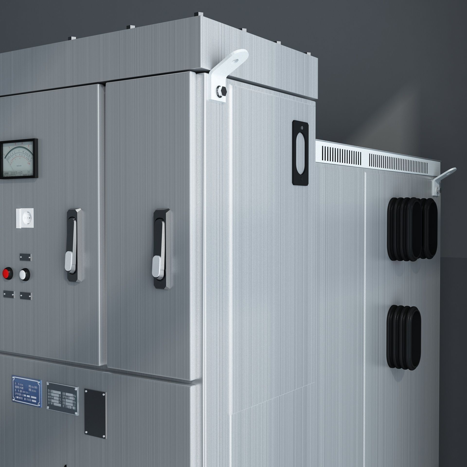 Distribution Box ammeter transformer 3D model_5