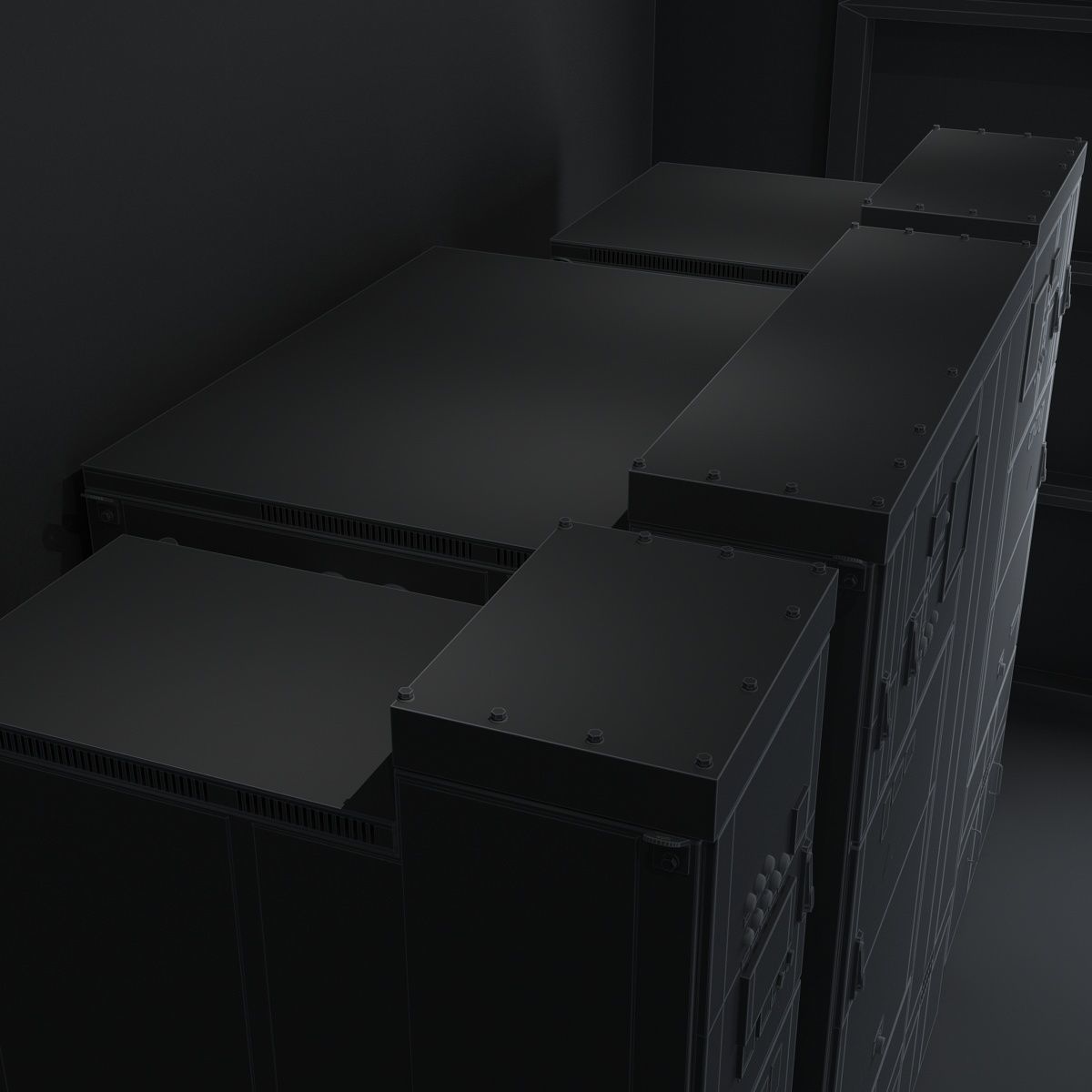 Distribution Box ammeter transformer 3D model_15