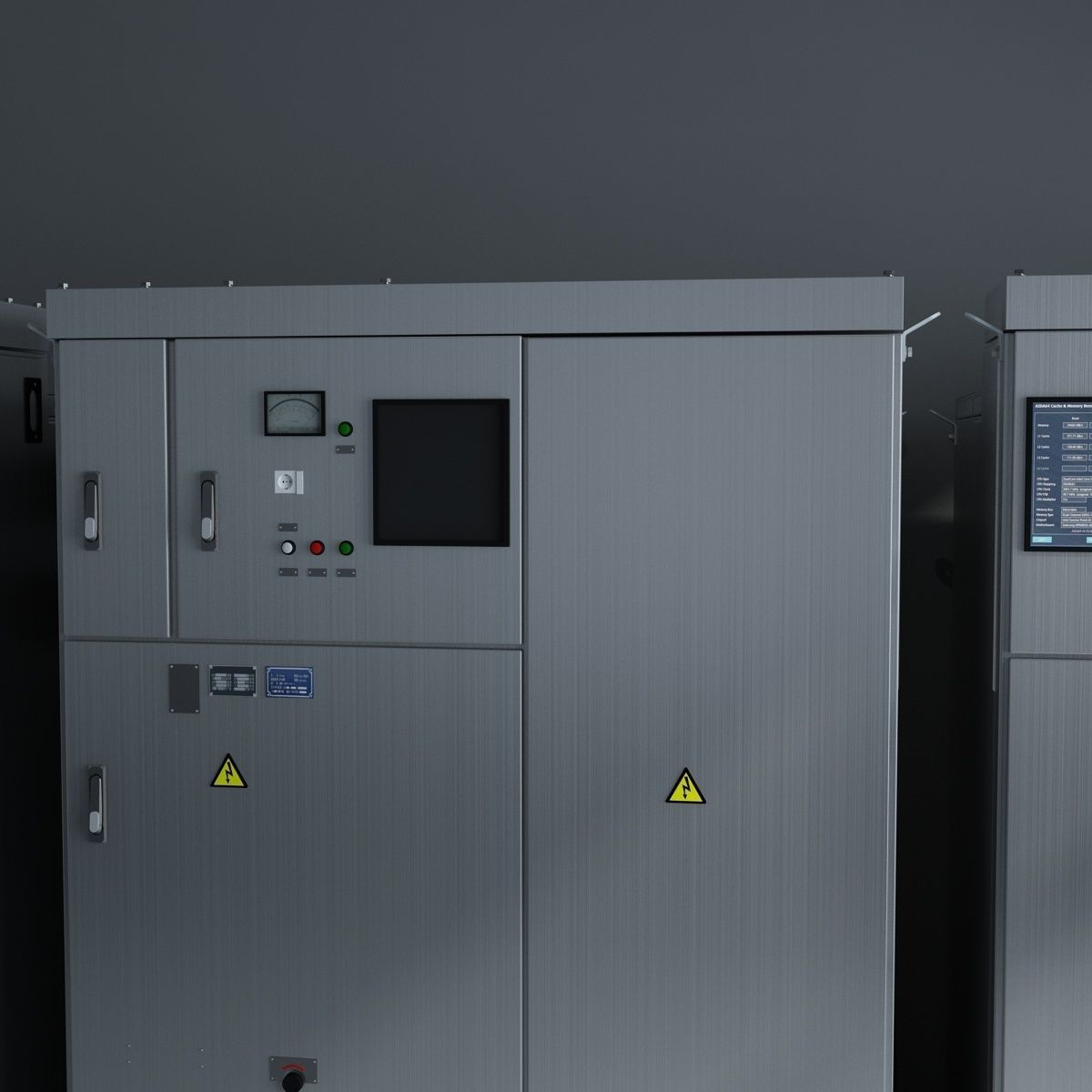 Distribution Box ammeter transformer 3D model_9