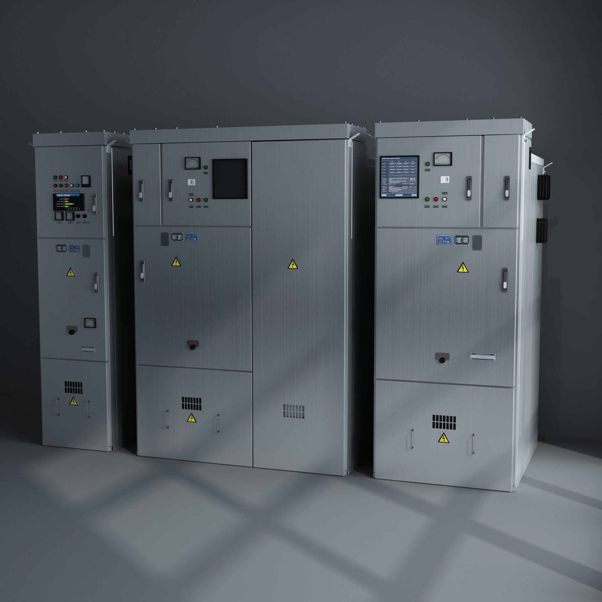 Distribution Box ammeter transformer 3D model_1