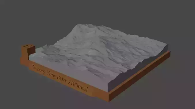 Gunong Yong Belar 3D print model