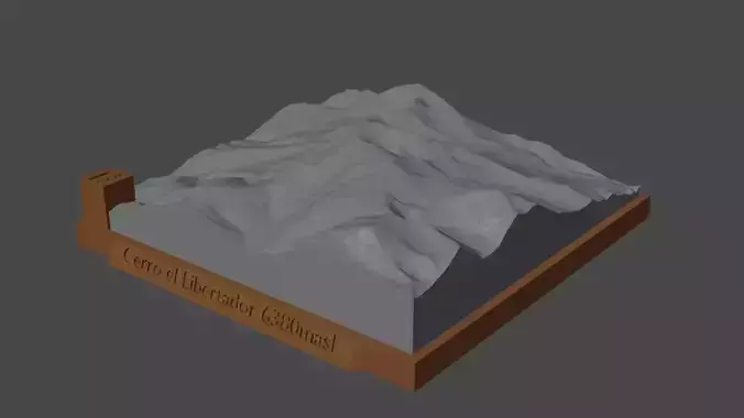 Cerro el Libertador 3D print model