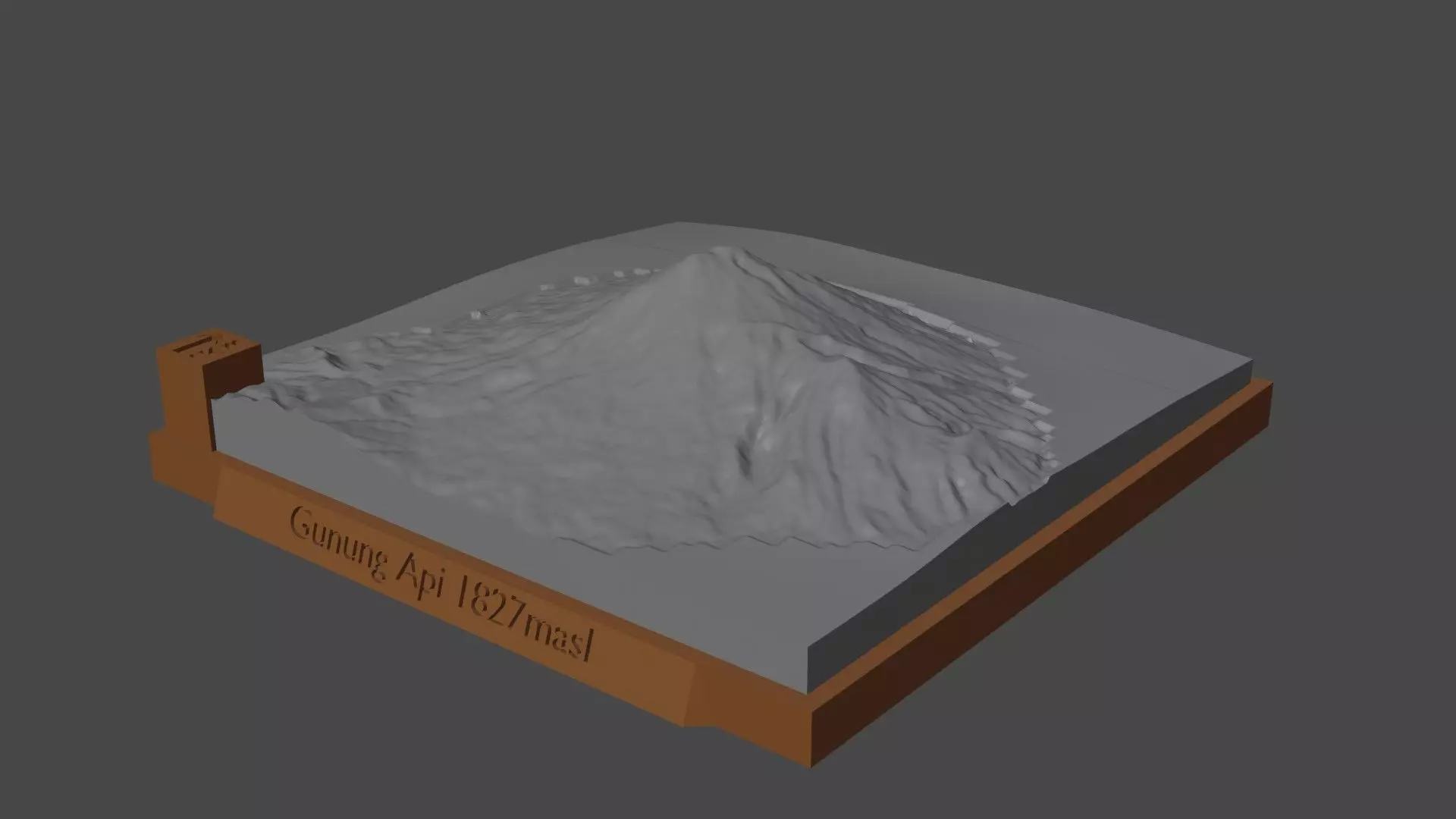Gunung Api 3D print model