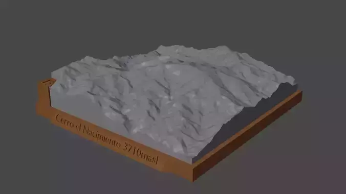 Cerro el Nacimiento 3D print model