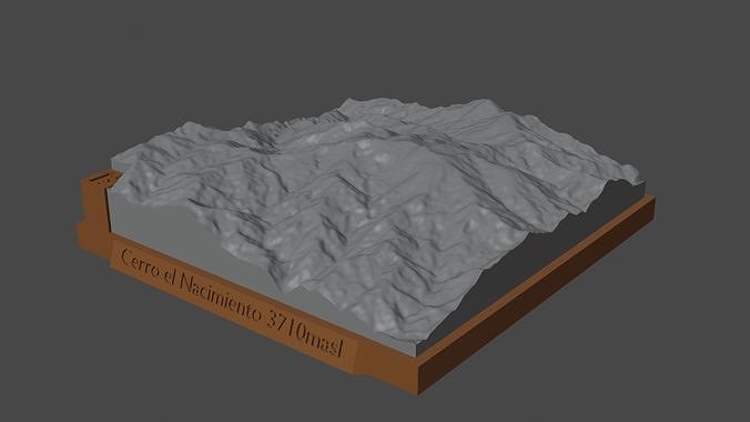 Cerro el Nacimiento 3D print model