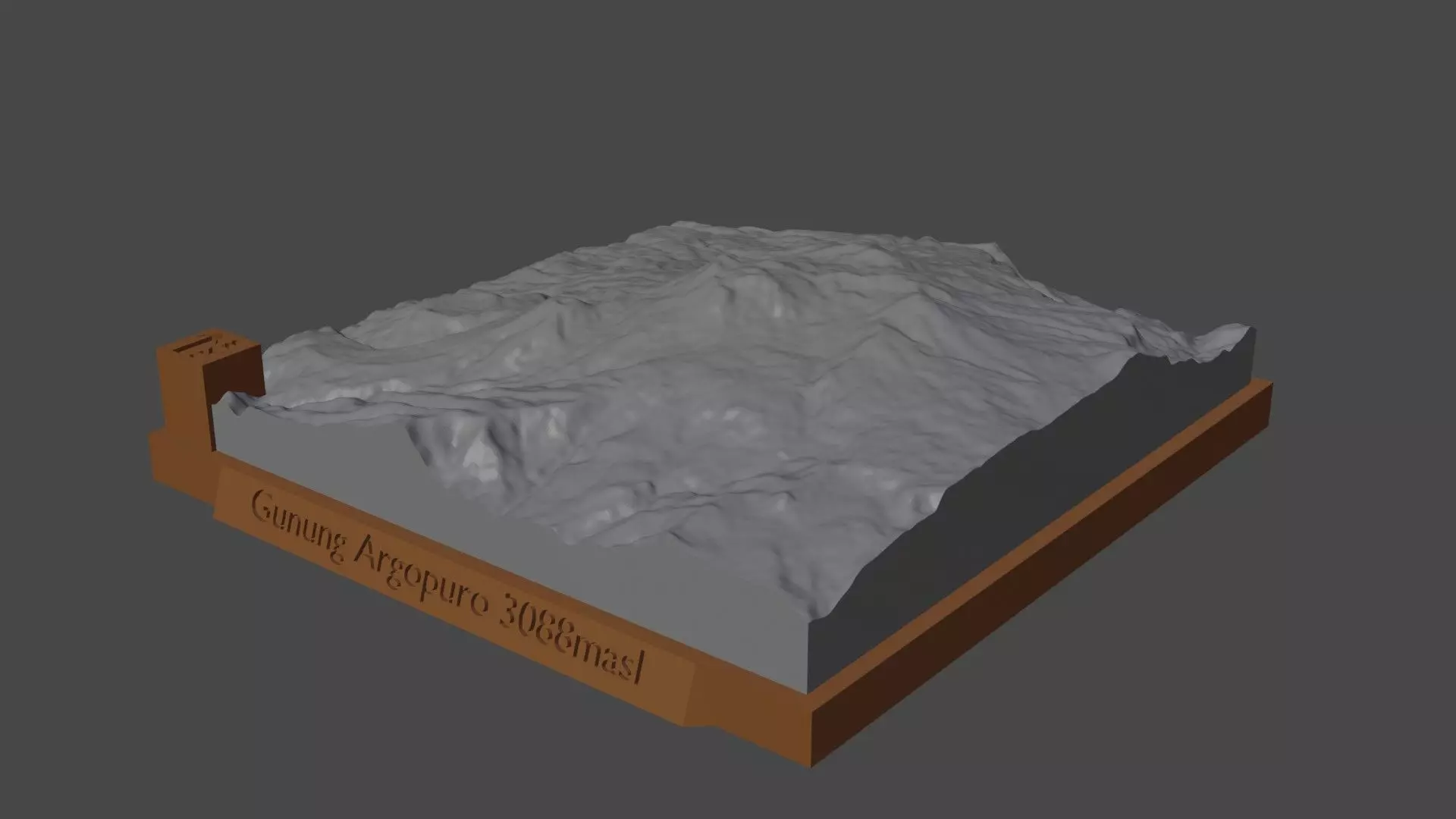 Gunung Argopuro 3D print model_0