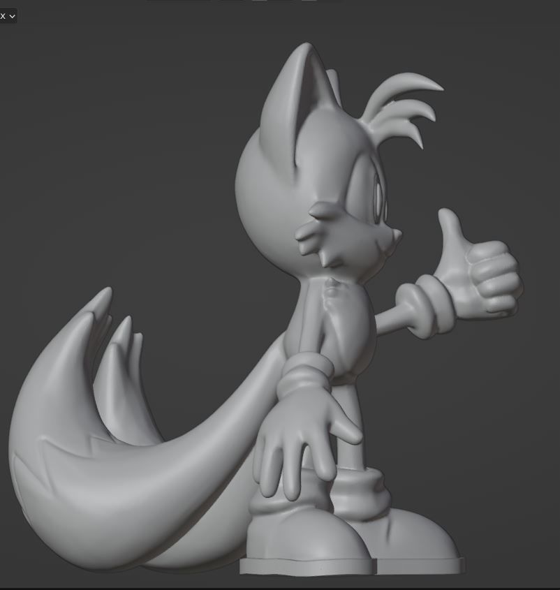 MILES TAILS - SONIC 01 3D print model_2