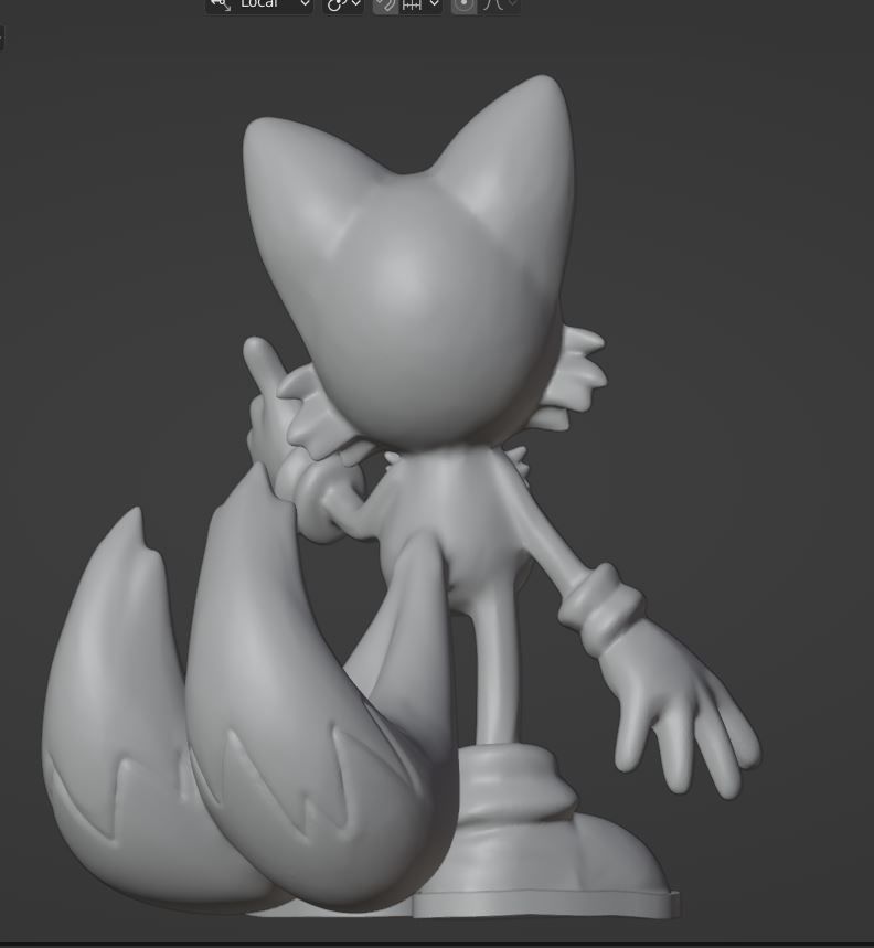 MILES TAILS - SONIC 01 3D print model_3