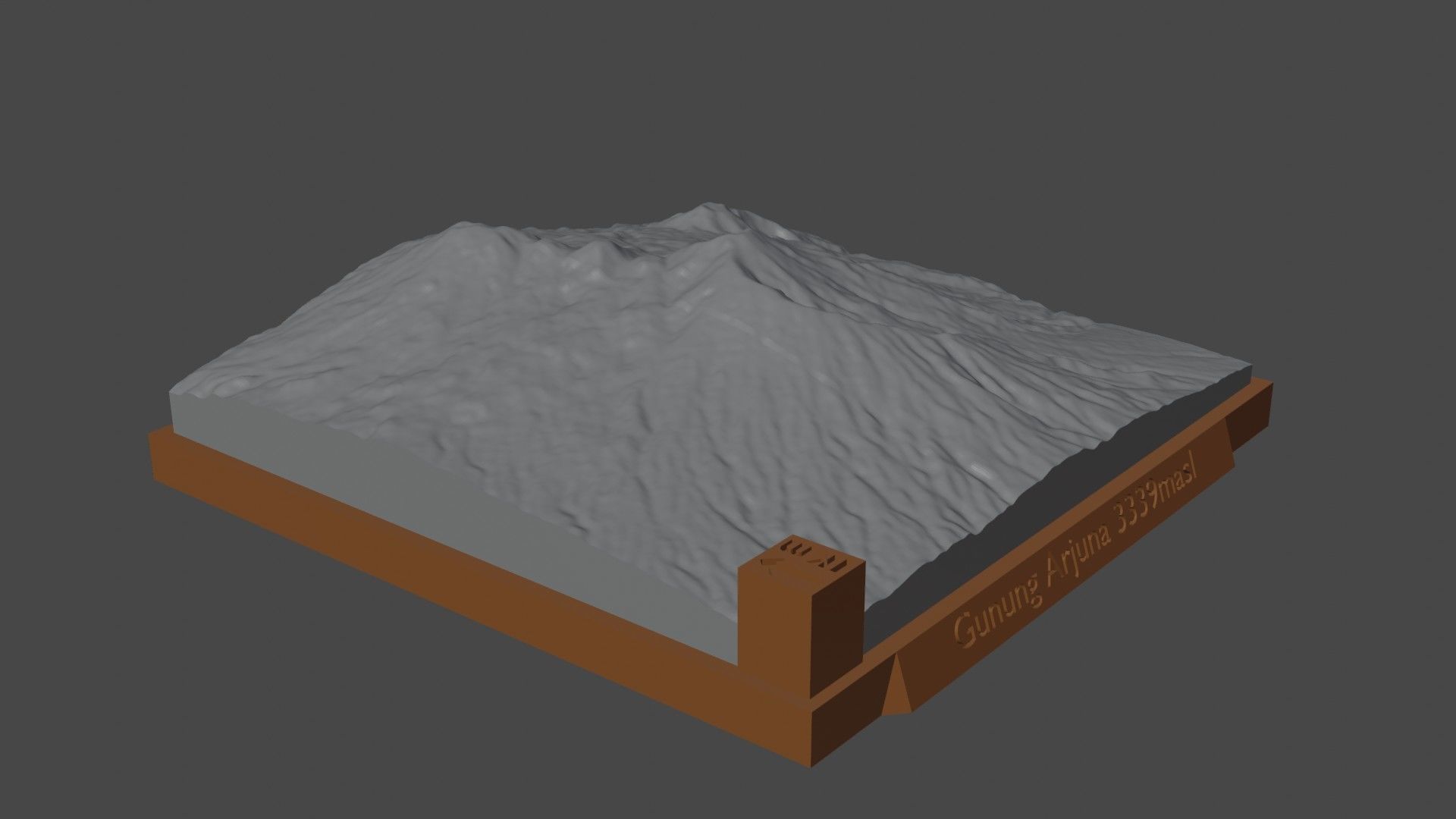 Gunung Arjuna 3D print model_3