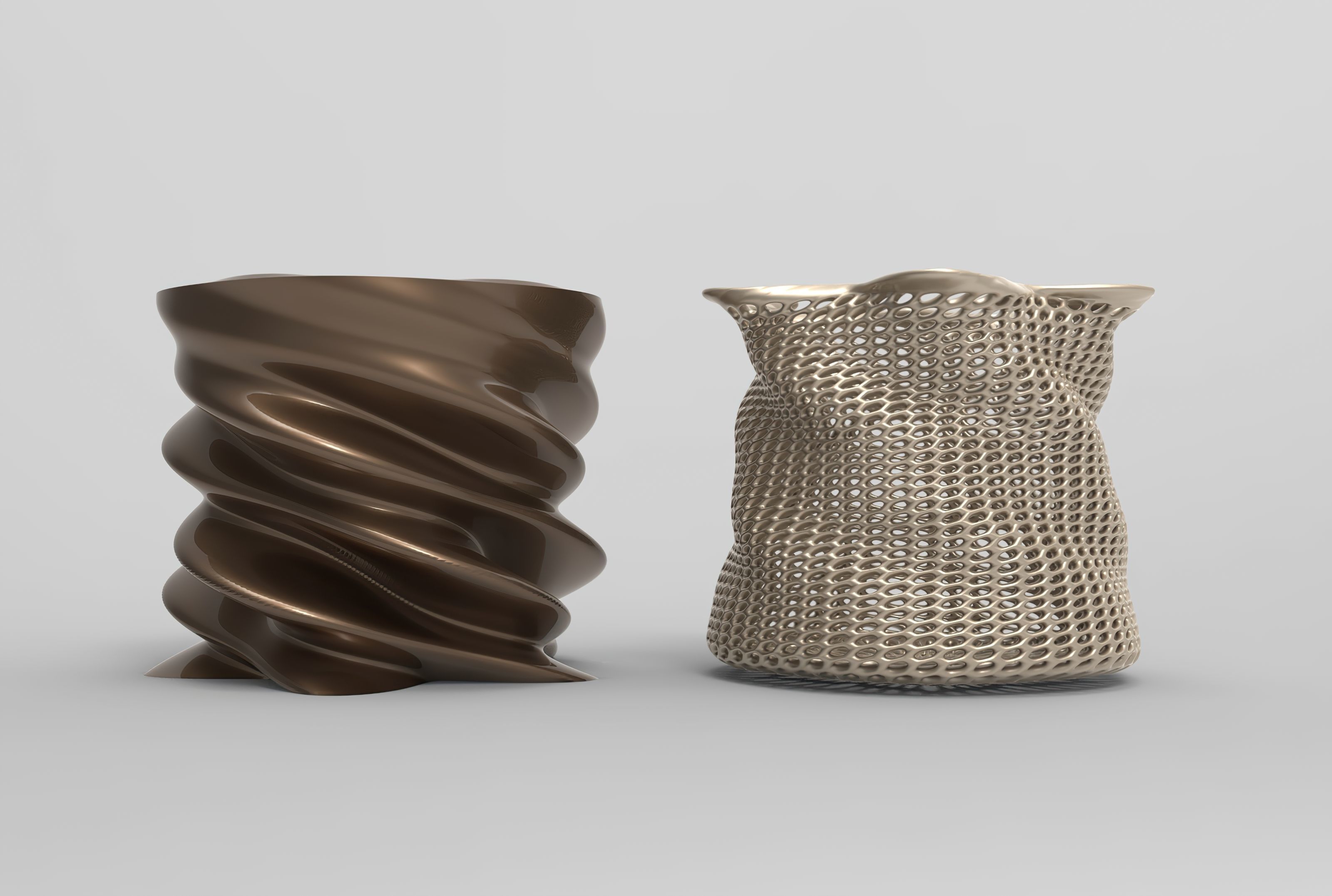 Vase Voronoi 32 3D print model_1