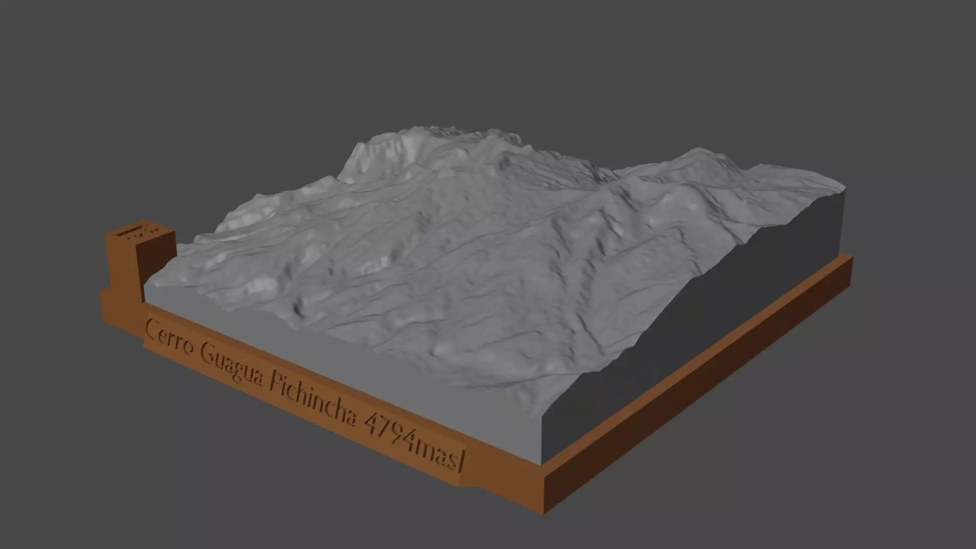 Cerro Guagua Pichincha 3D print model