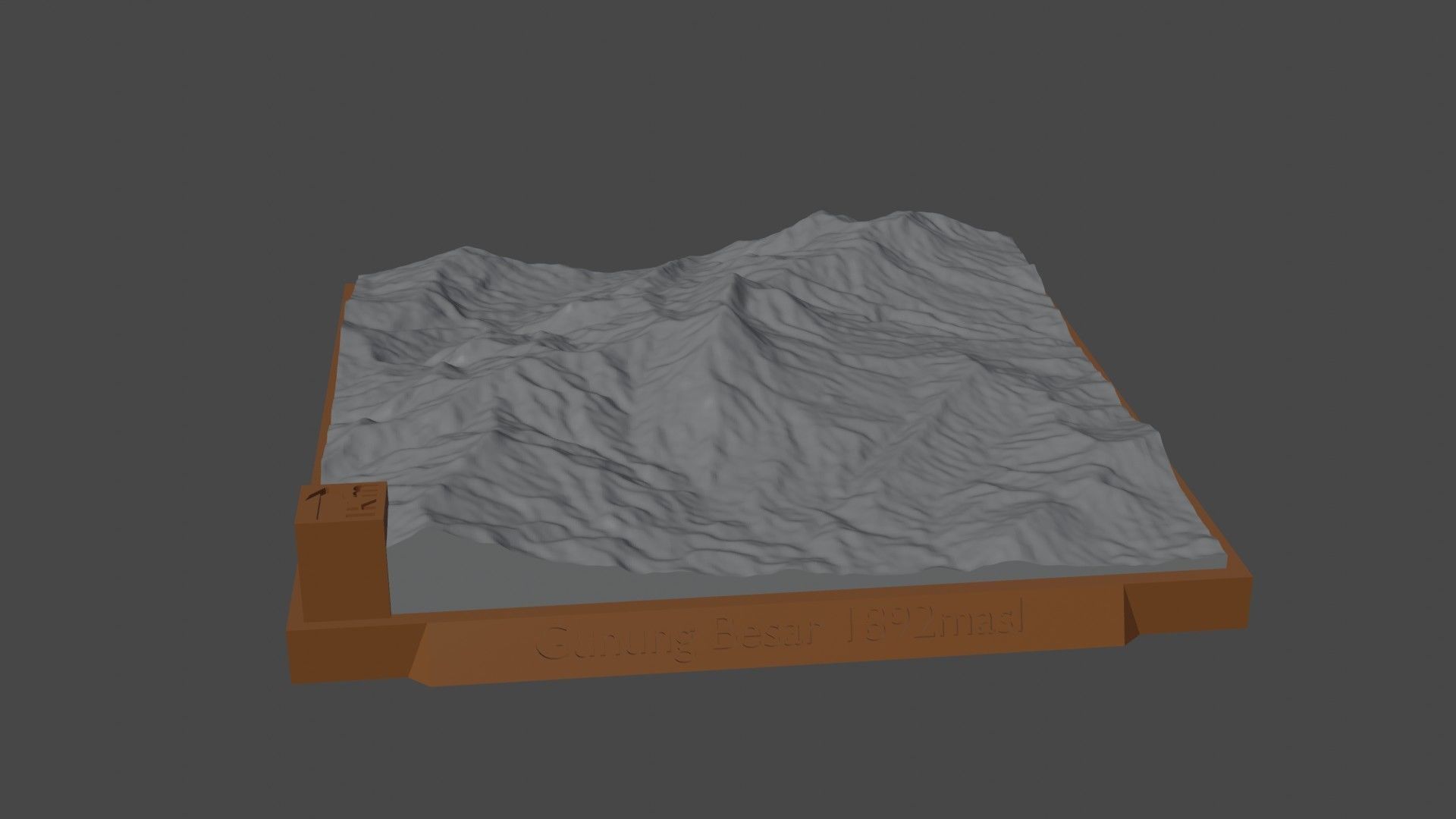 Gunung Besar 3D print model_5