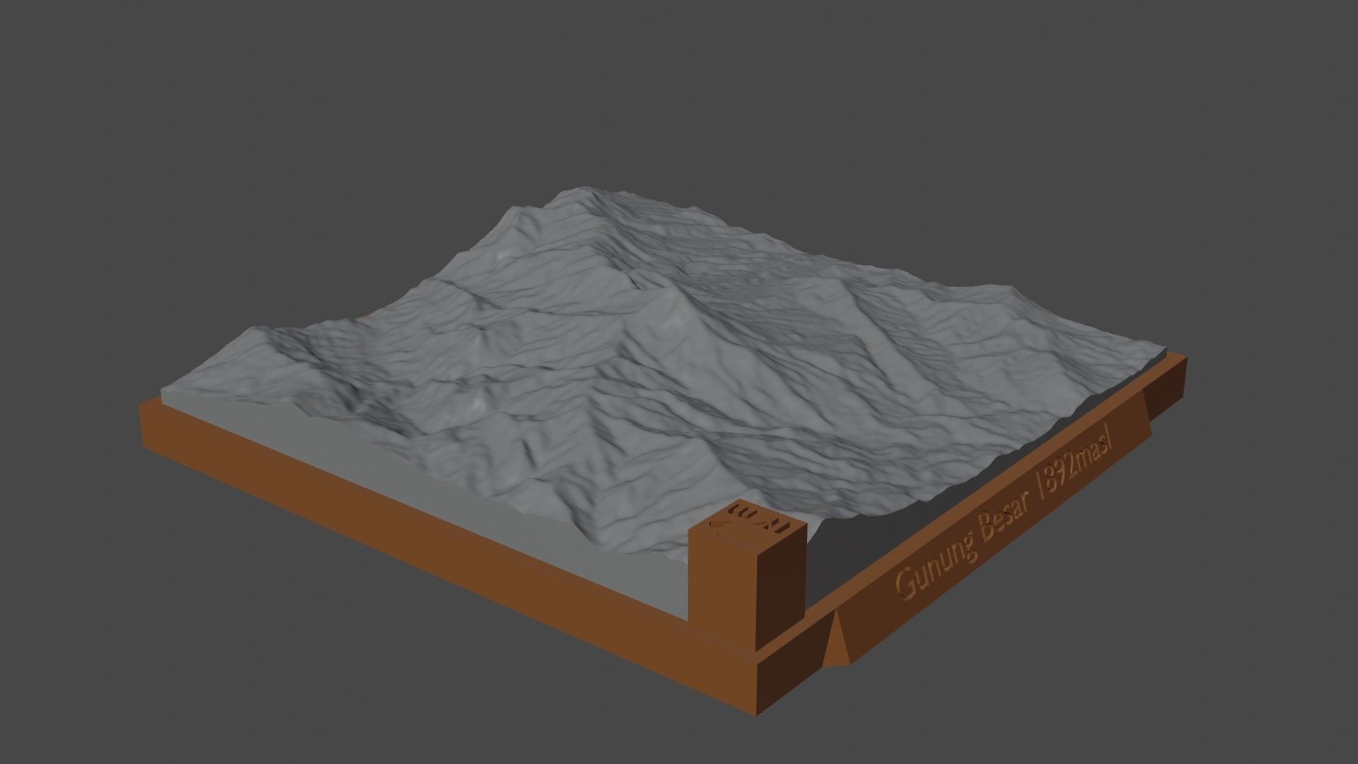 Gunung Besar 3D print model_3