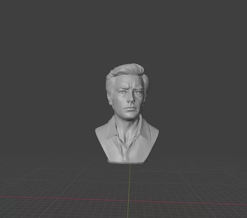 Alain Delon 3D print model_0
