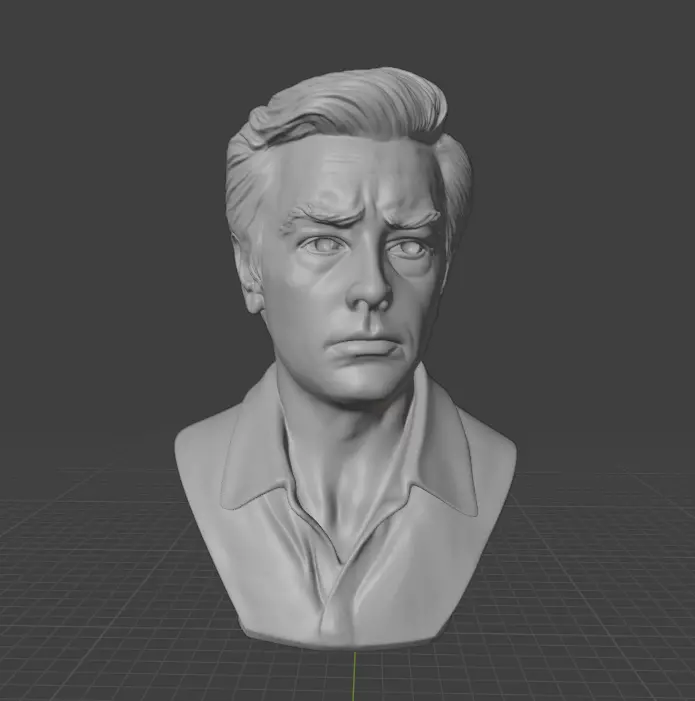Alain Delon 3D print model_16