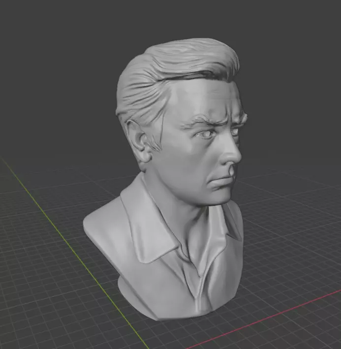 Alain Delon 3D print model_3