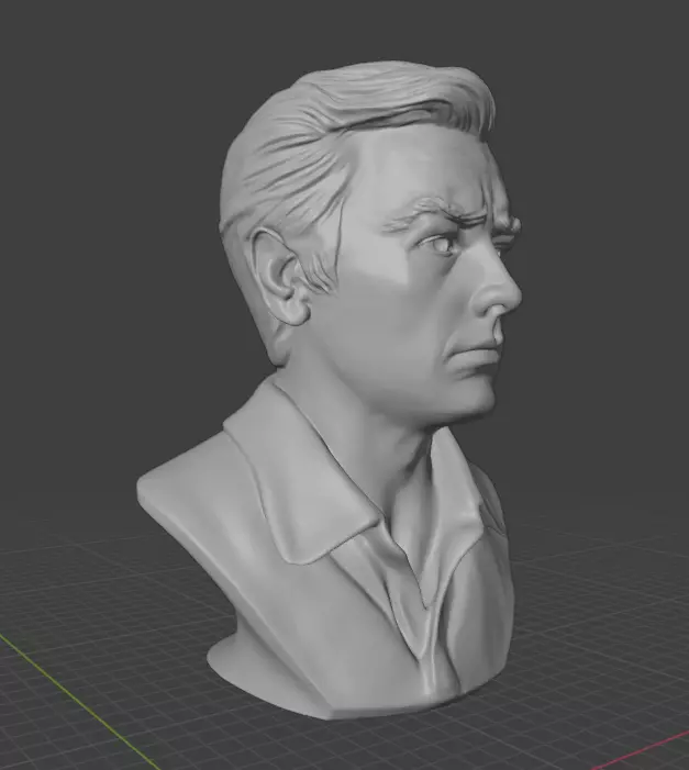 Alain Delon 3D print model_25