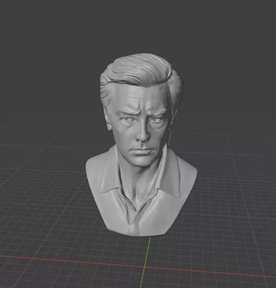 Alain Delon 3D print model_7