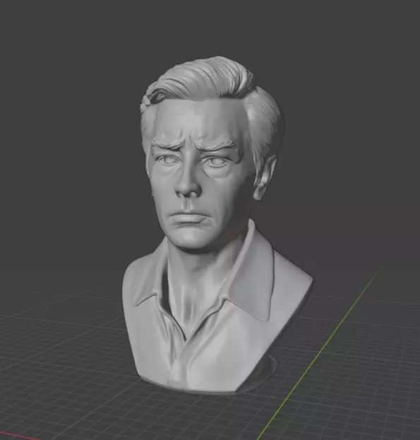 Alain Delon 3D print model_5