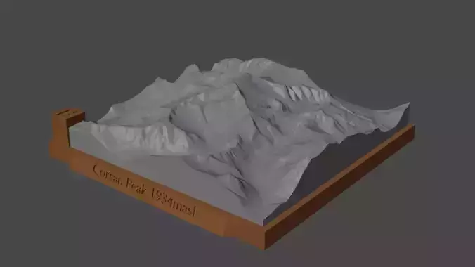 Corsan Peak 3D print model