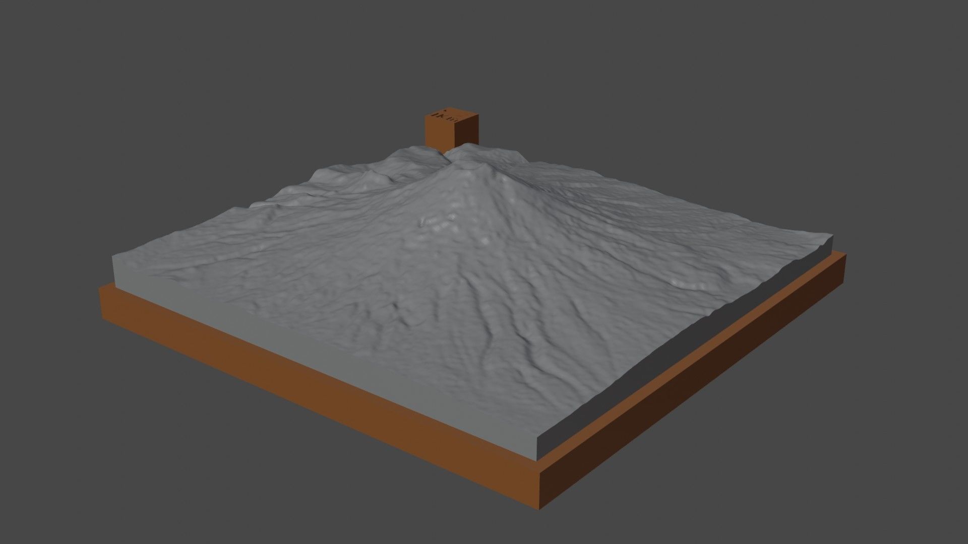 Cotopaxi mountain 3D print model_4