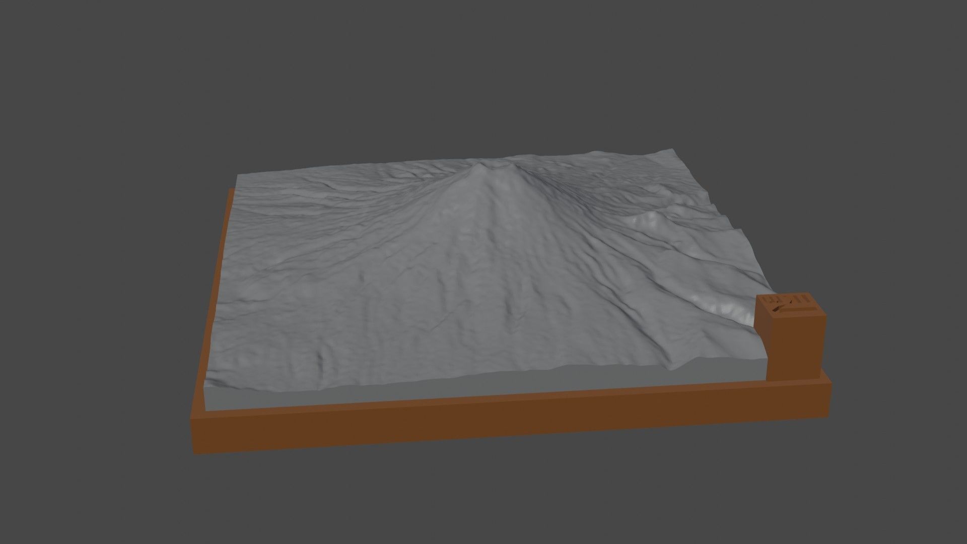 Cotopaxi mountain 3D print model_6