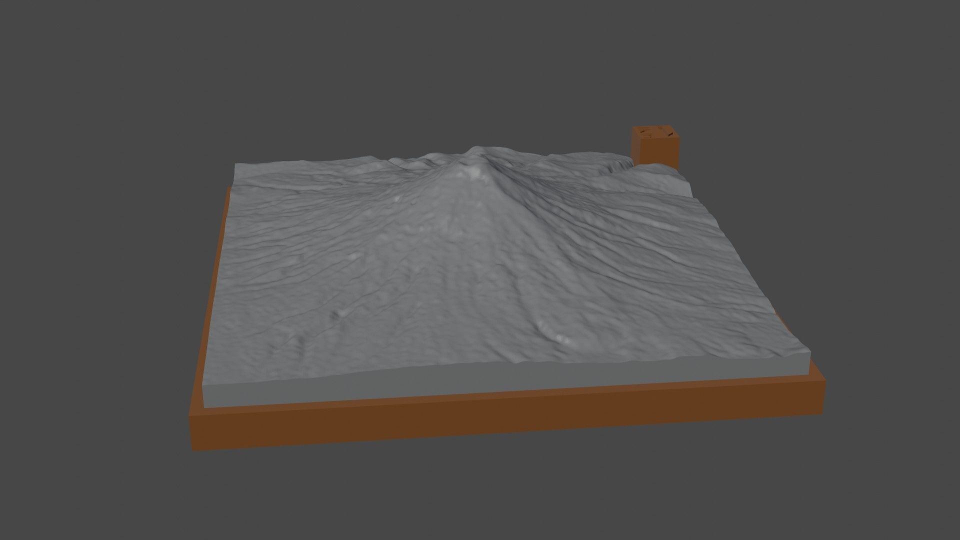 Cotopaxi mountain 3D print model_2