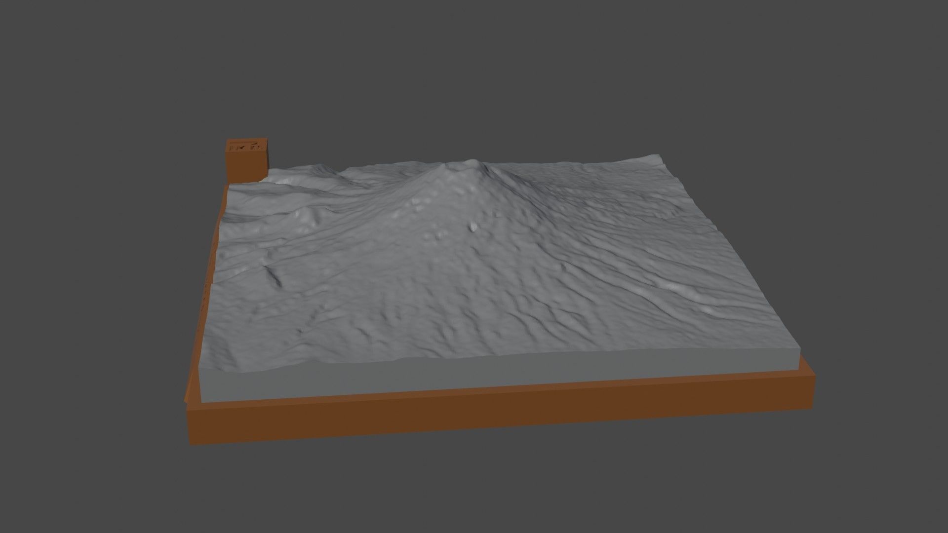 Cotopaxi mountain 3D print model_1