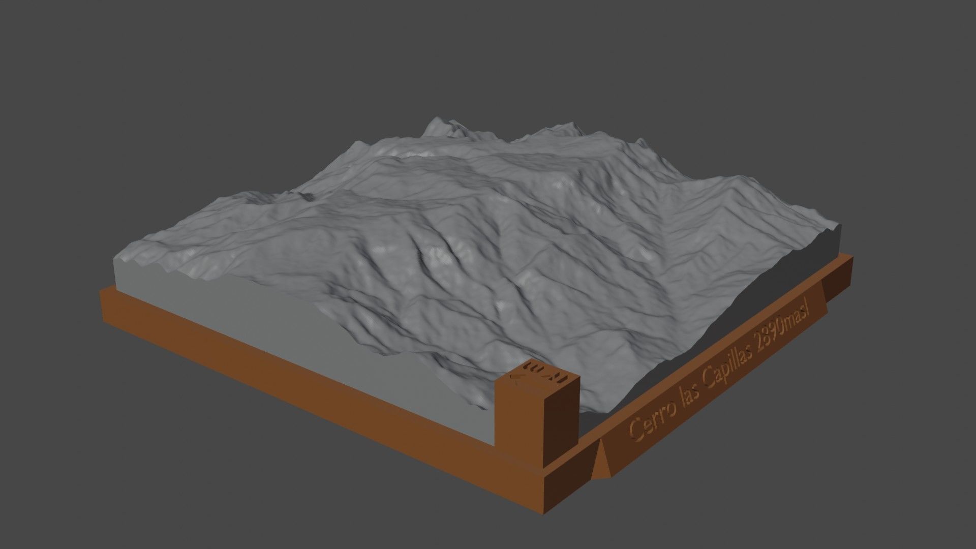Cerro las Capillas 3D print model_3