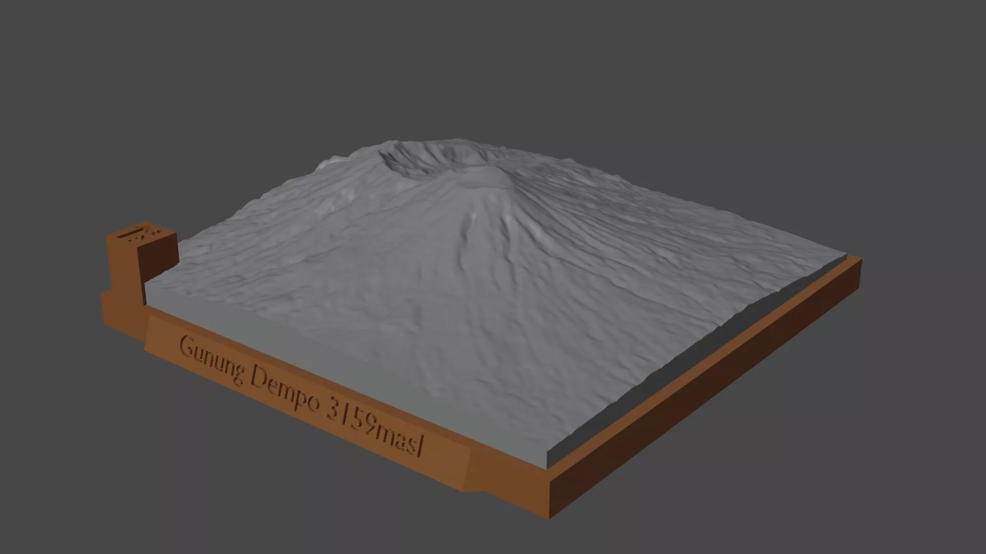Gunung Dempo 3D print model