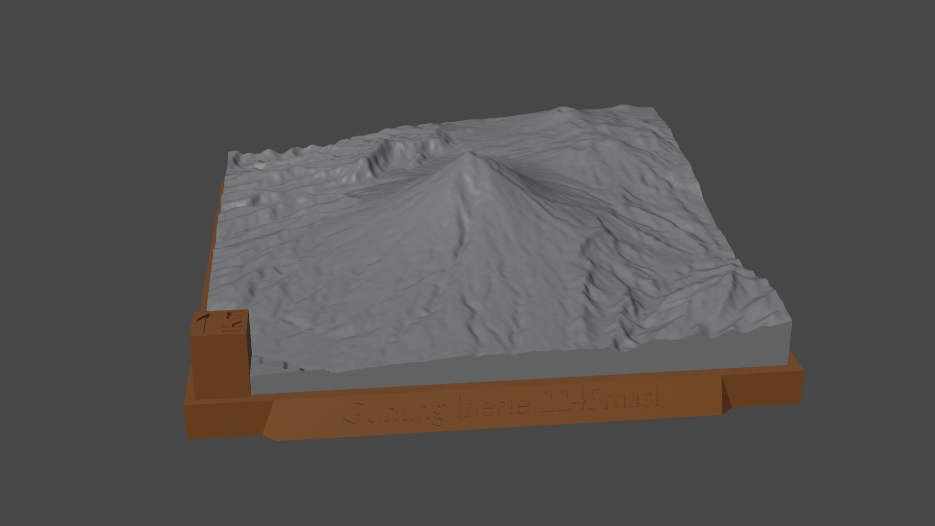 Gunung Inerie 3D print model_5