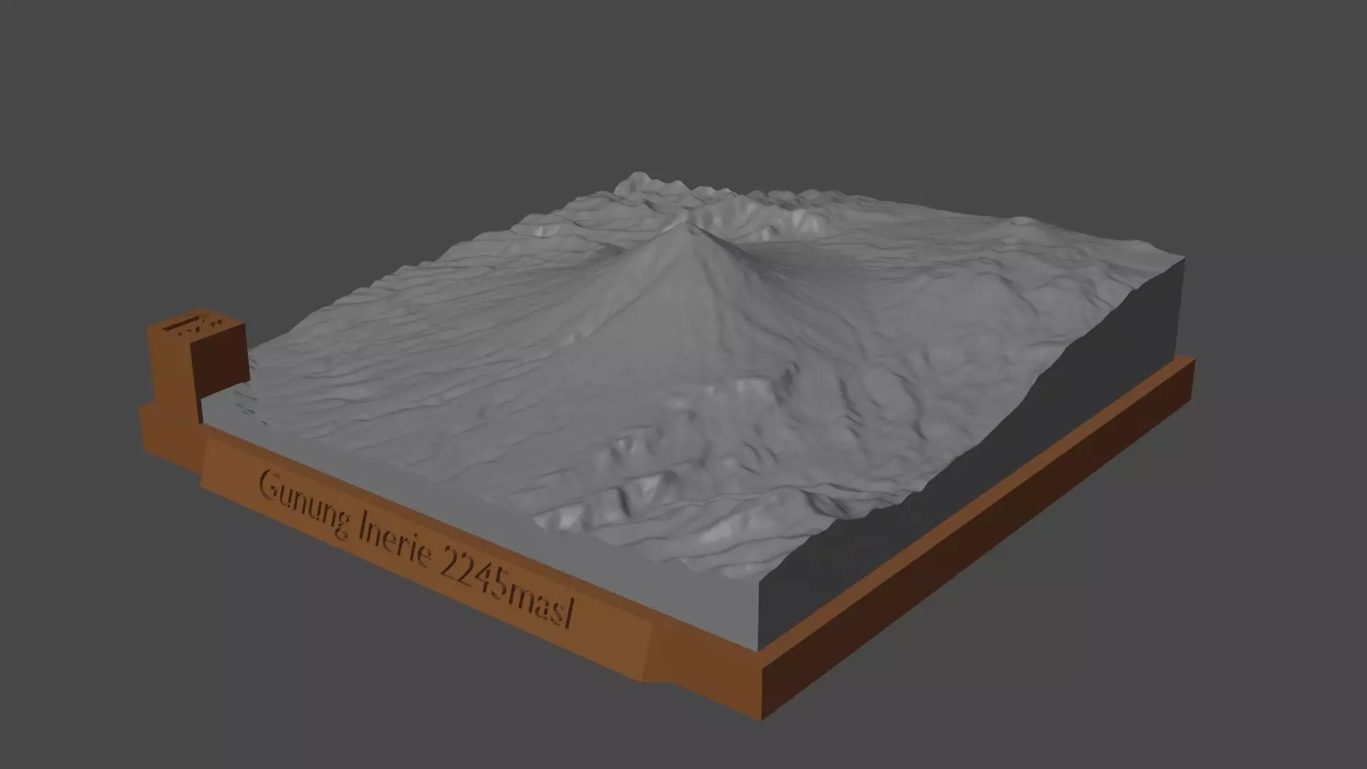Gunung Inerie 3D print model_0