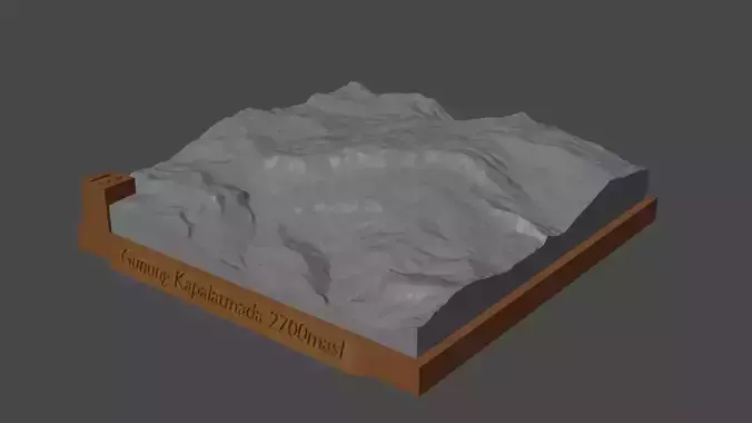 Gunung Kapalatmada 3D print model