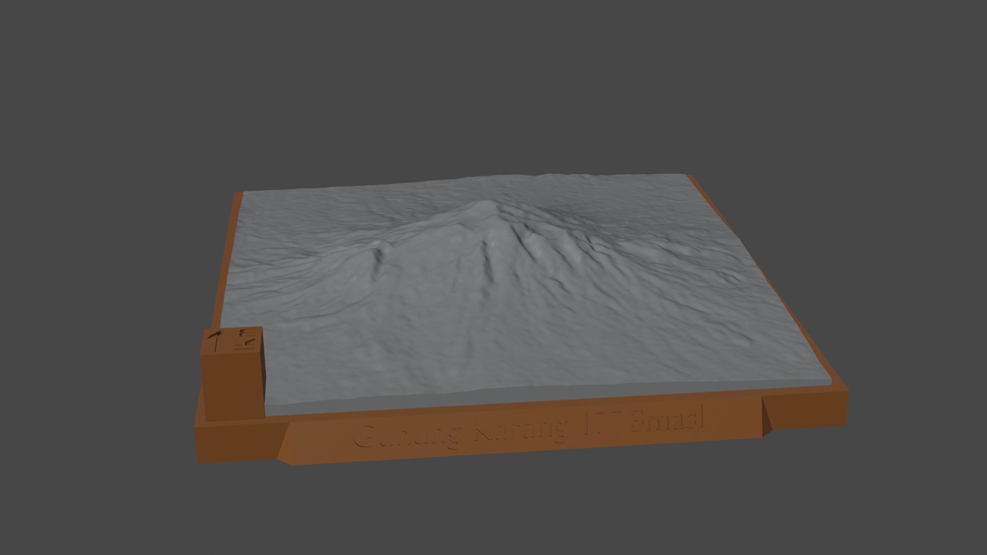 Gunung Karang 3D print model_5