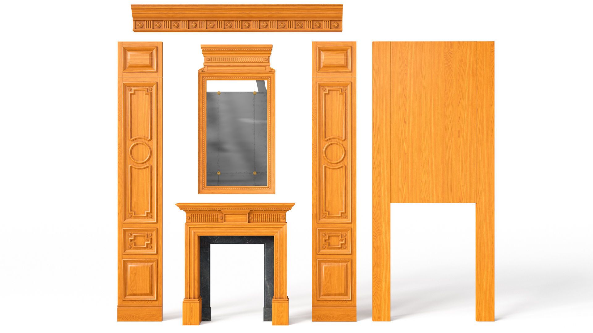 Fireplace 01 06 3D model_12