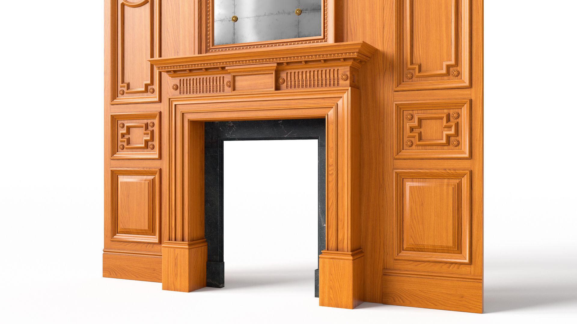 Fireplace 01 06 3D model_6