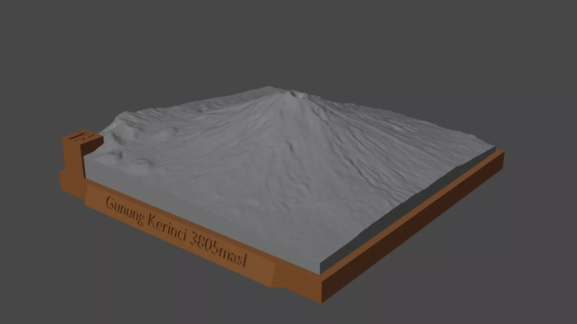 Gunung Kerinci 3D print model