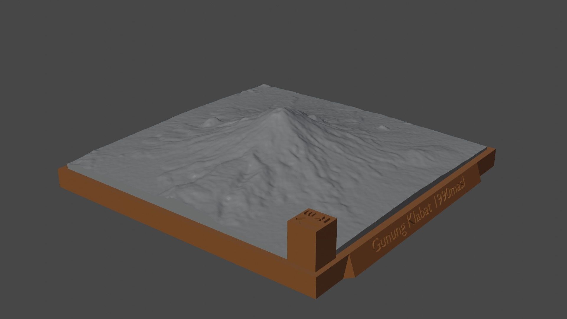 Gunung Klabat 3D print model_3