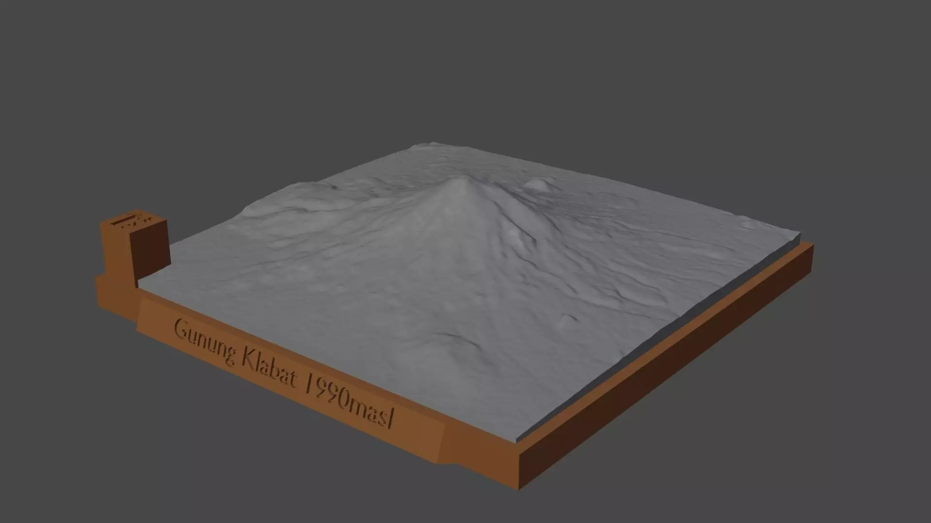 Gunung Klabat 3D print model_0