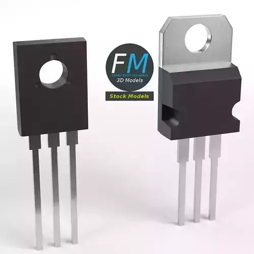 TO transistors 3D model