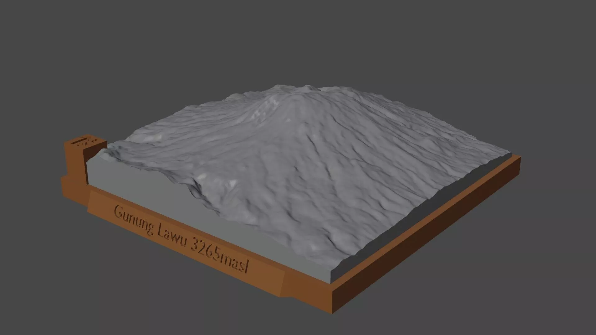 Gunung Lawu 3D print model