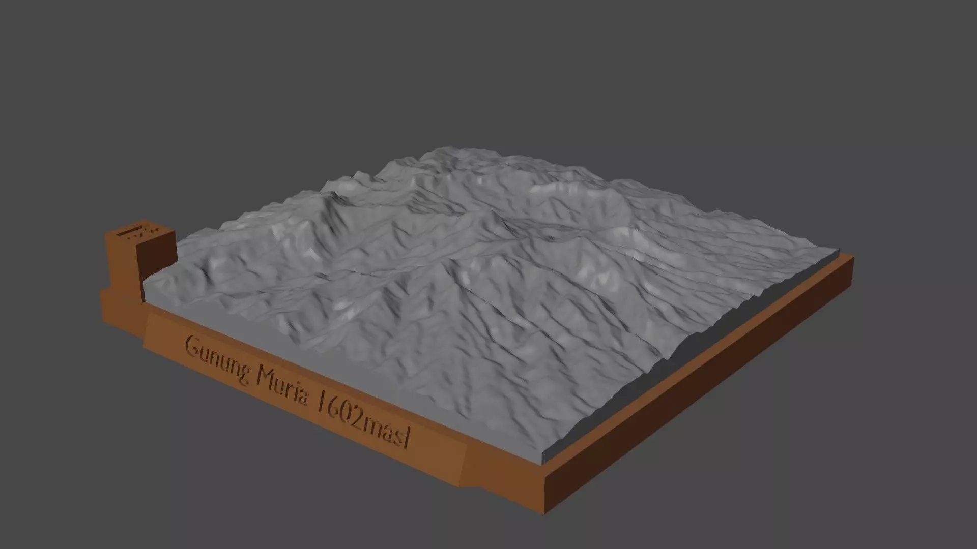 Gunung Muria 3D print model_0