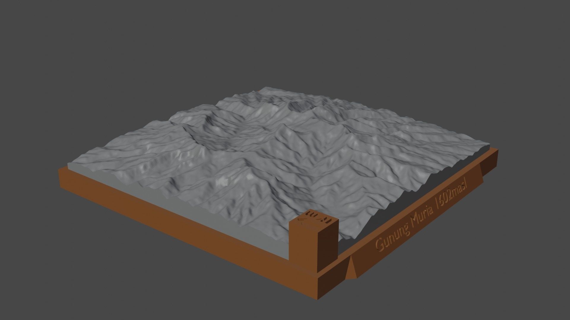 Gunung Muria 3D print model_3