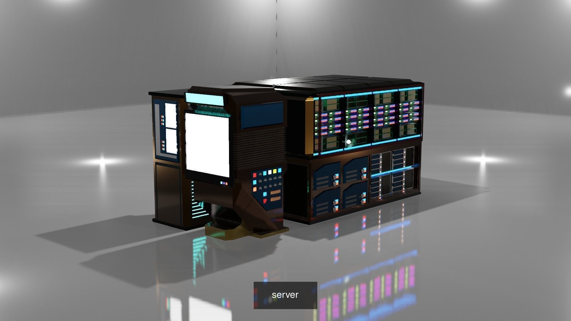 Server cases 3D Model Collection_1